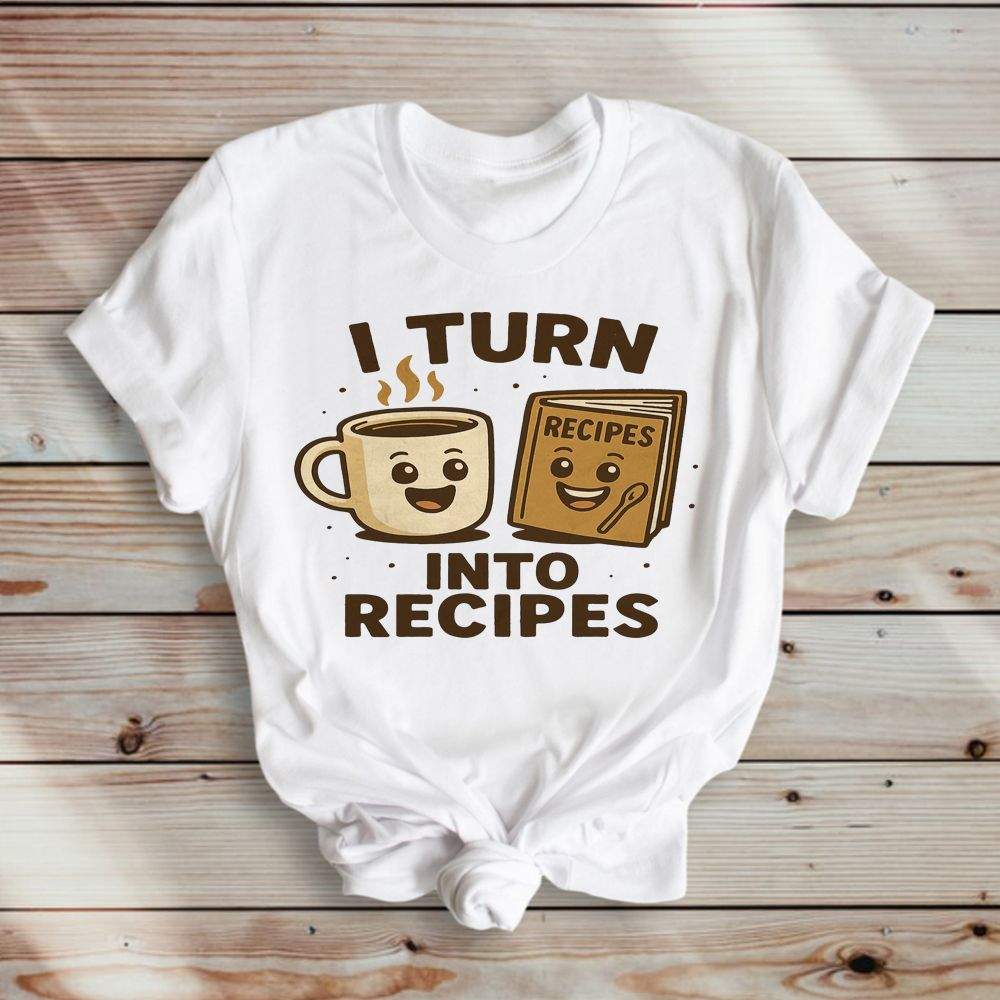 I Turn Coffee Into Recipes T-Shirt