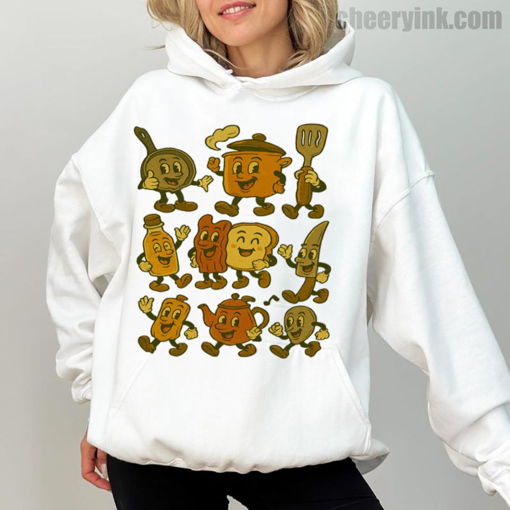 Retro Kitchen Cartoon Hoodie