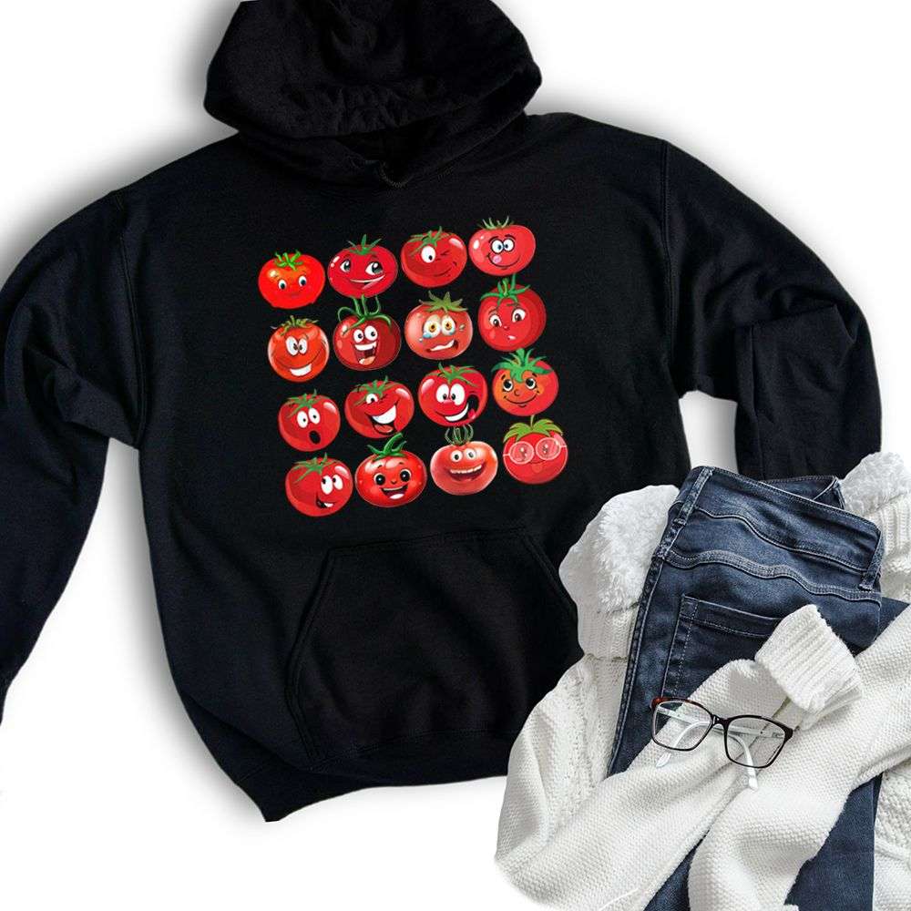 Funny Tomato Face Hoodie