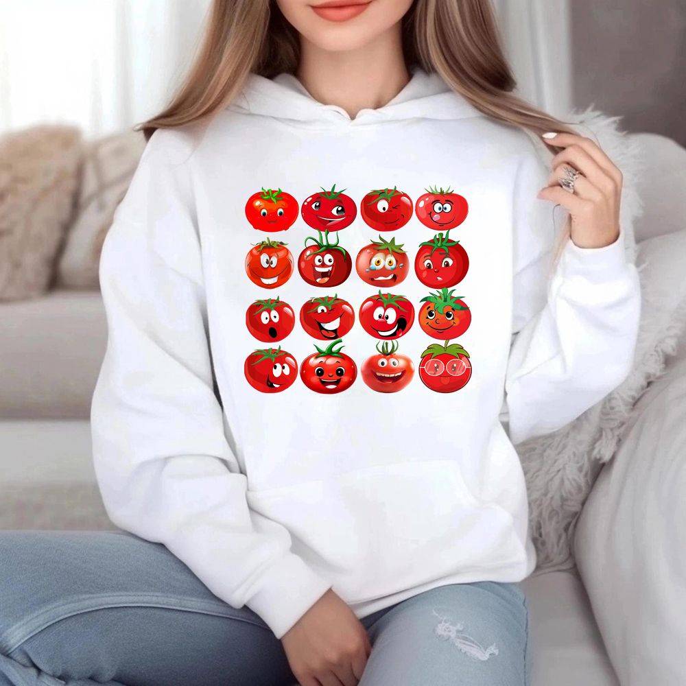 Funny Tomato Face Hoodie