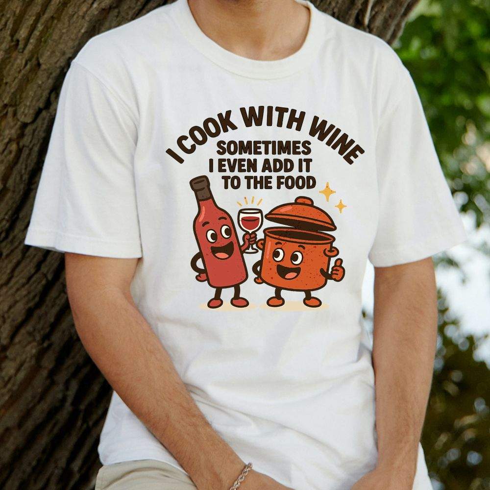 I Cook With Wine T-Shirt