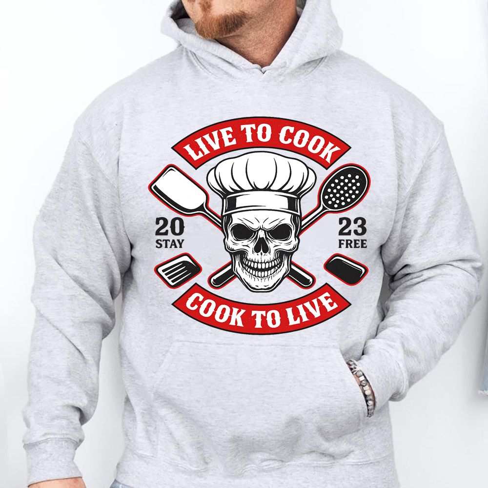 Live To Cook Cook To Live Hoodie