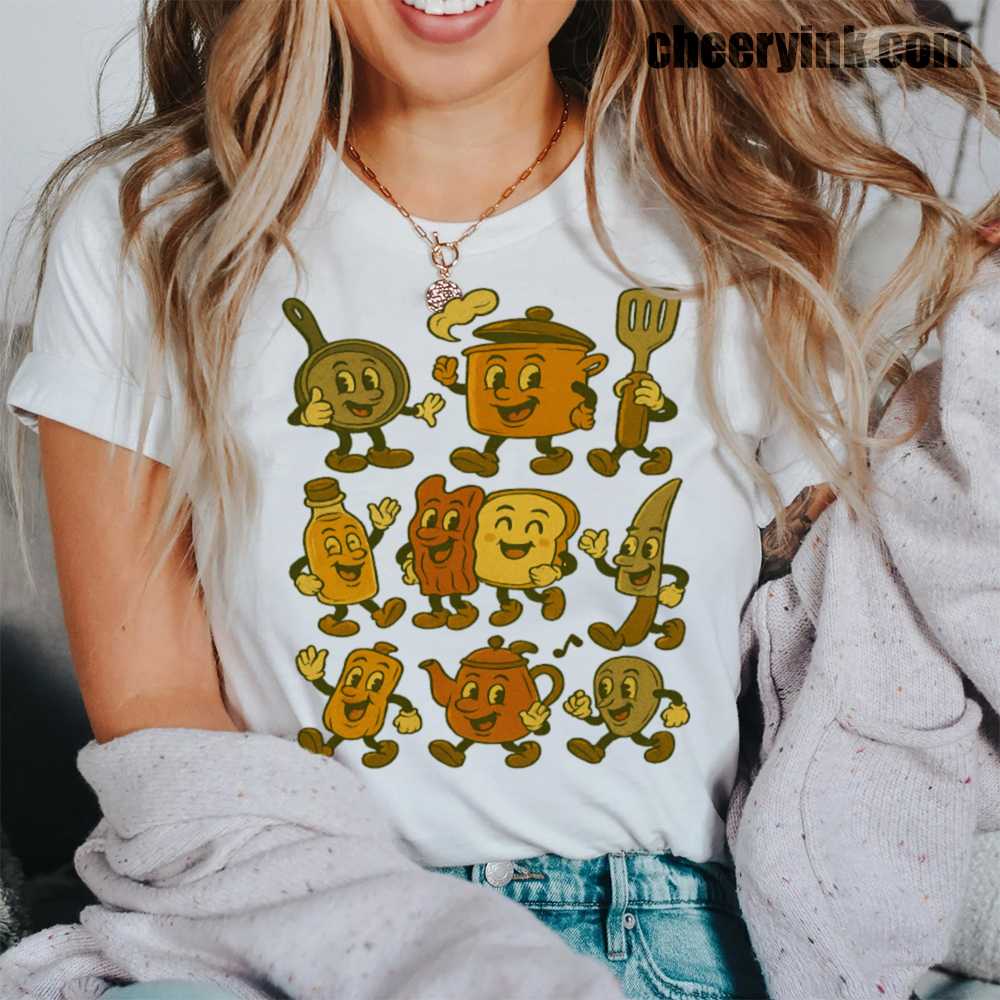 Retro Kitchen Cartoon T-Shirt