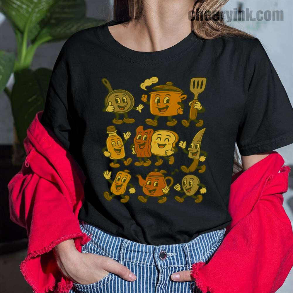 Retro Kitchen Cartoon T-Shirt