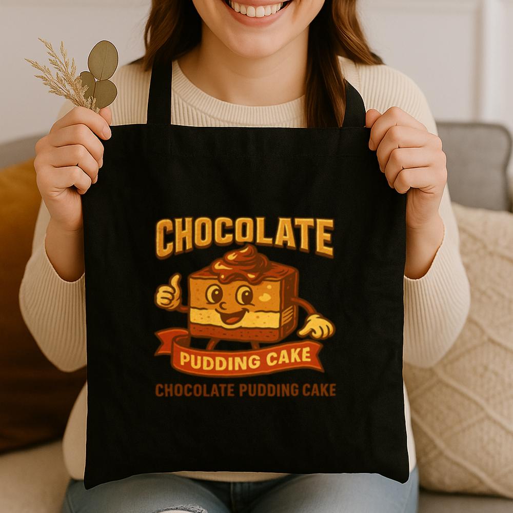 Tode Chocolate Pudding Cake 3 Black Tote