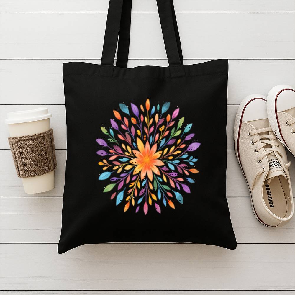 Floral Mandala Tote Bag