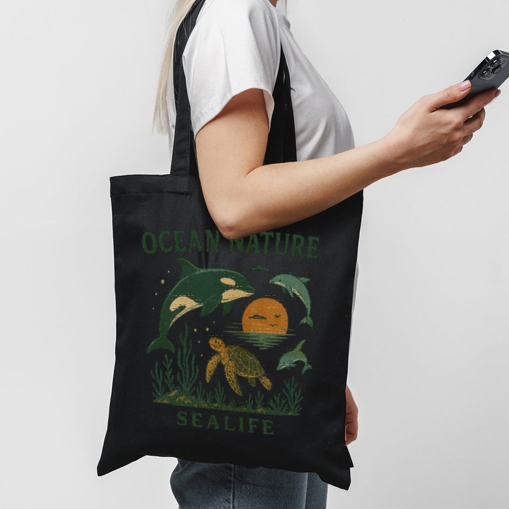 Tode Ocean Nature 1 1 Black Tote