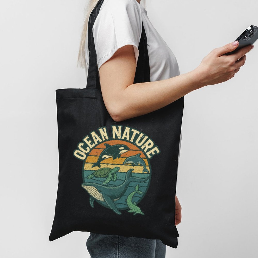 Tode Ocean Nature 1 Black Tote