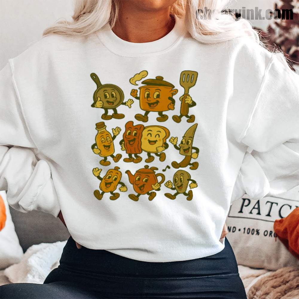 Retro Kitchen Cartoon Sweatshirt