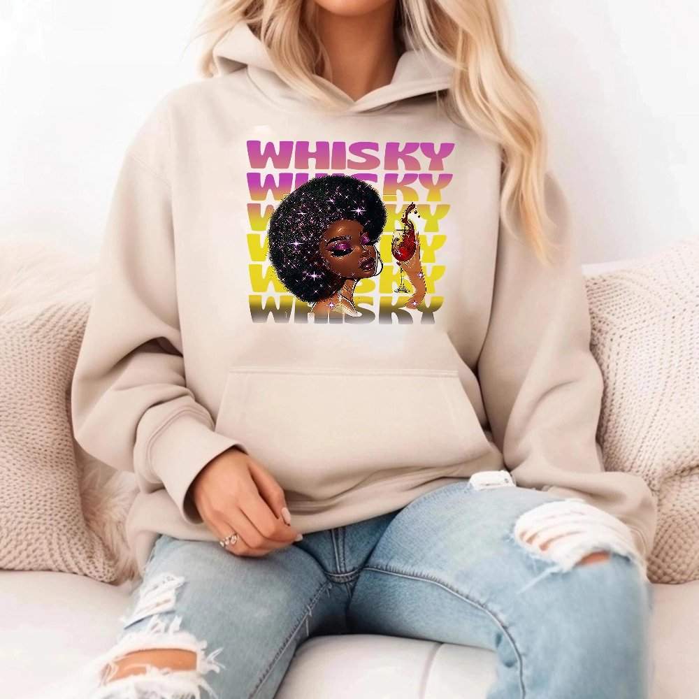 Whisky Afro Woman Art