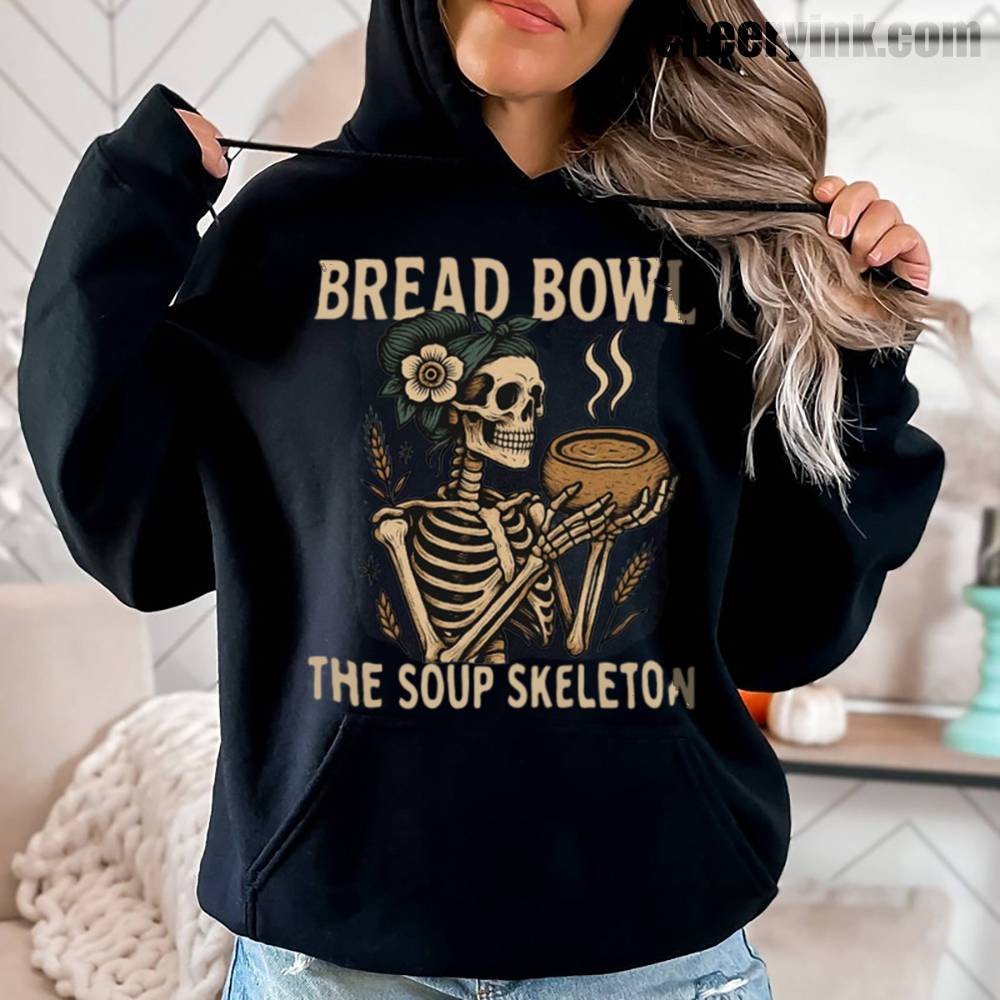 Bread Bowl Soup Skeleton Hoodie