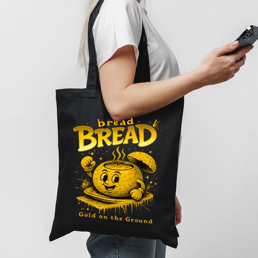 Tote Bag Bread Bowl 1 Black Tote
