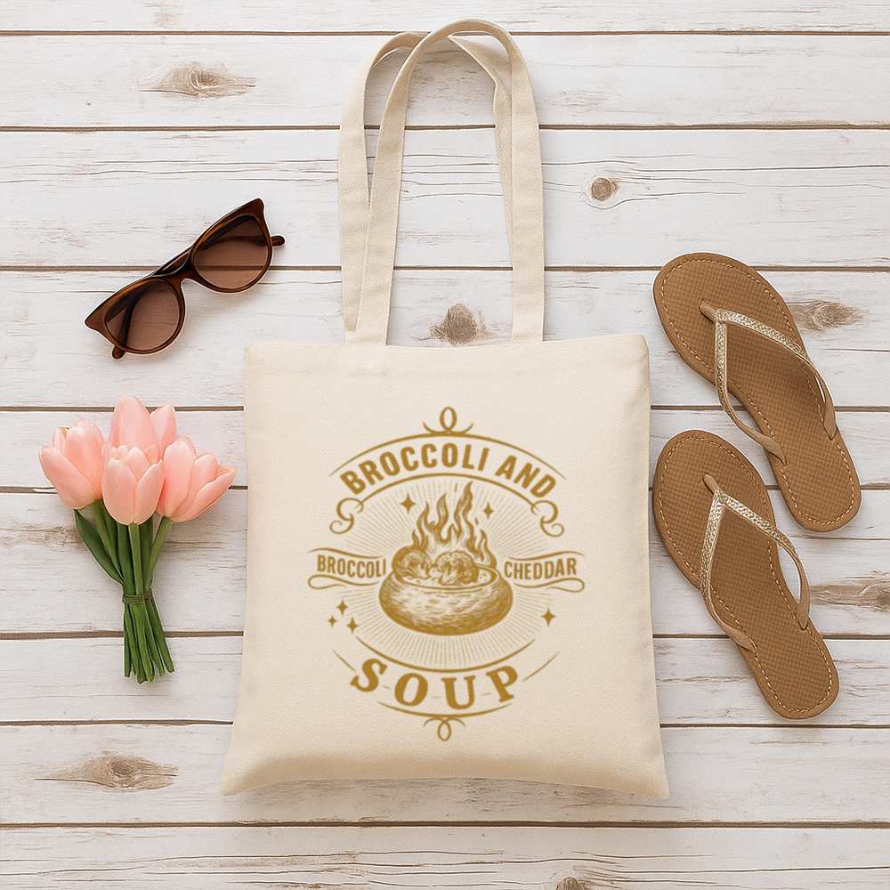 Broccoli and Cheddar Soup Tote Bag
