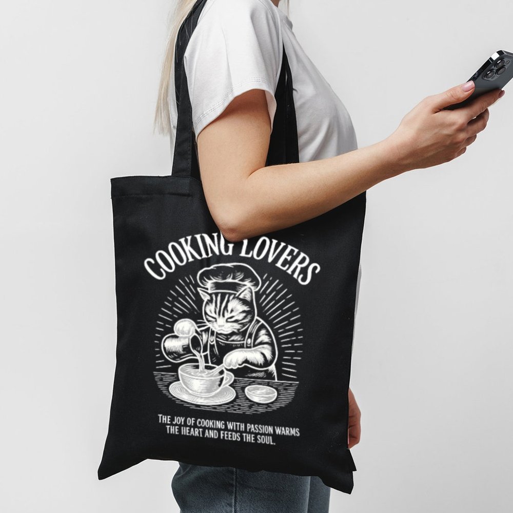 Tote Cooking Loves 1 Black Tote