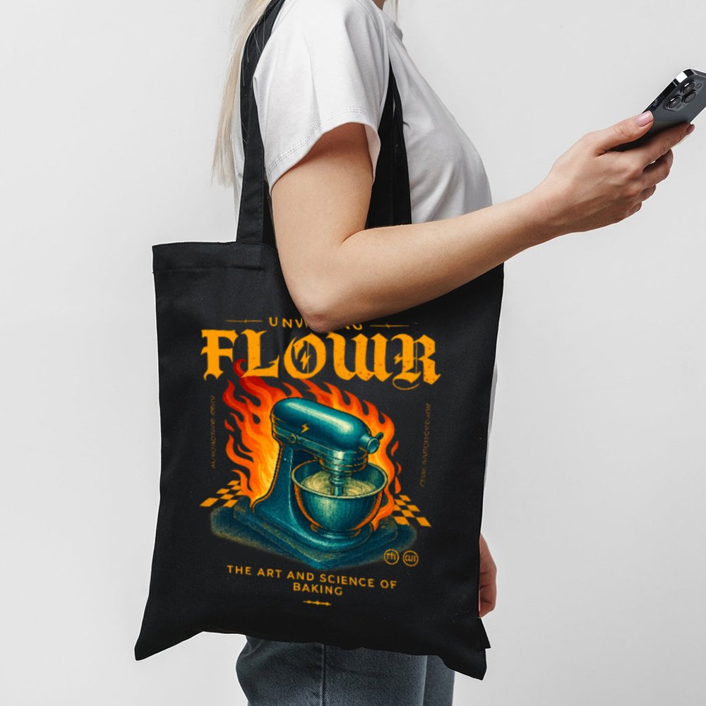 Tote Flour Power 1 Black Tote