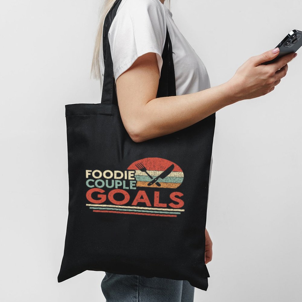 Tote Foodie Couple Goalsmake 1 Black Tote