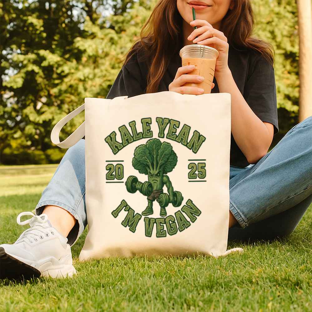 Kale Yeah Vegan Tote Bag