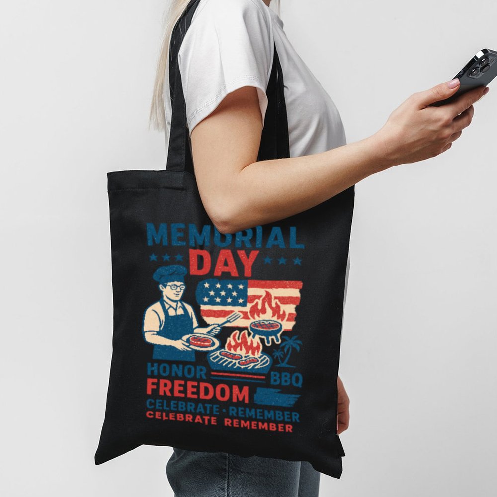 Tote Memorial Day Bbq 1 Black Tote