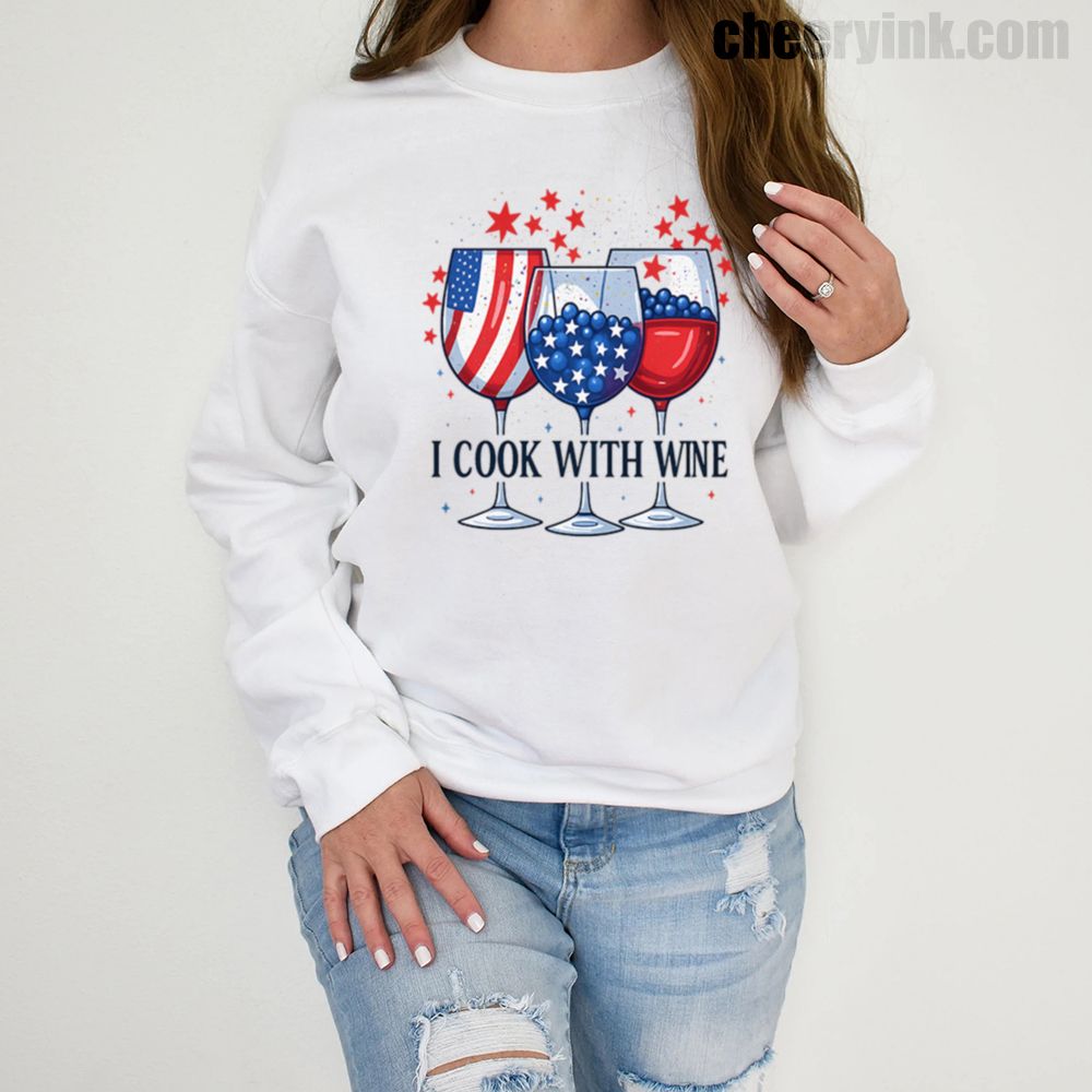 Tshirt I Cook With Wine 1 Sweatshirt