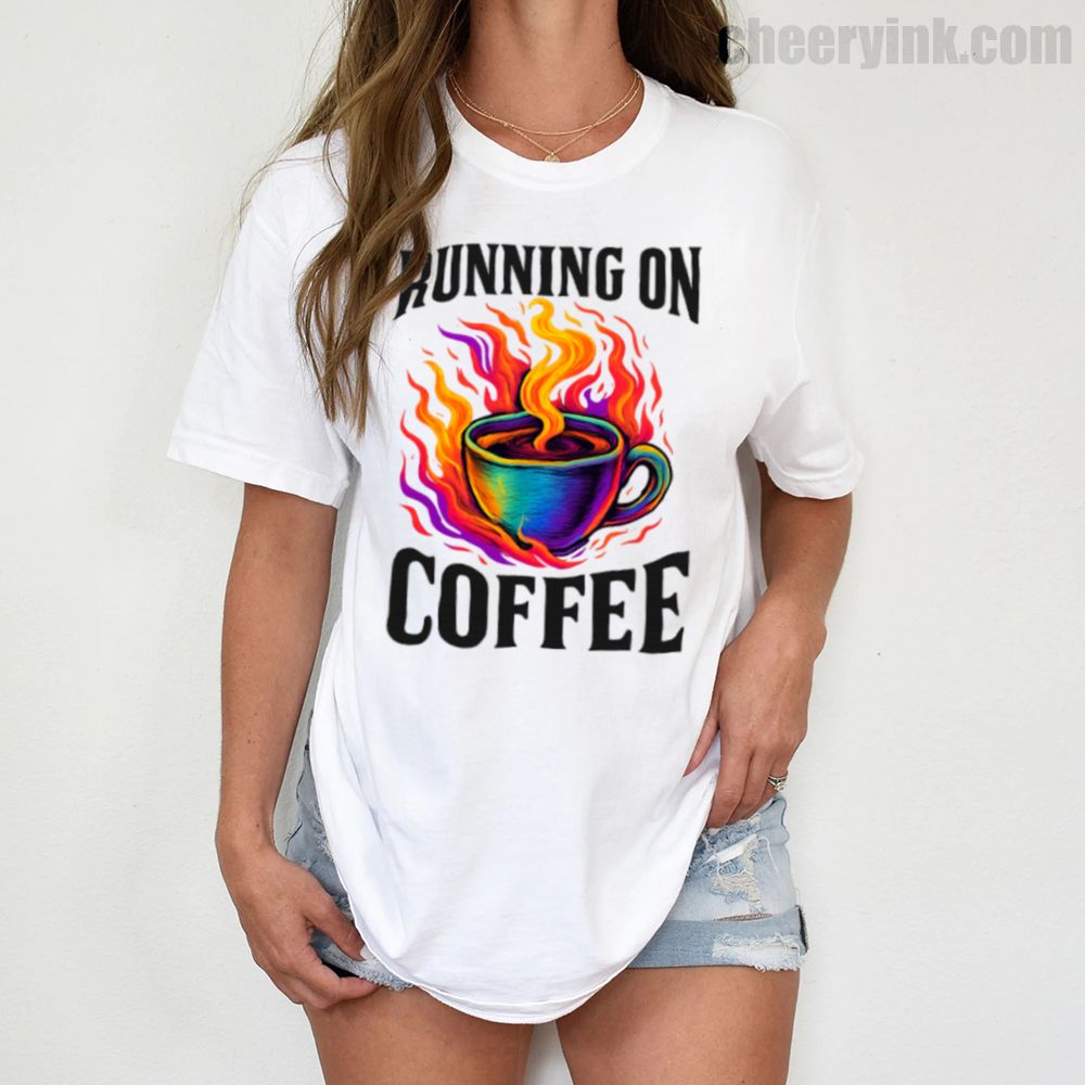 Tshirt Running On Coffee 1 T Shirt
