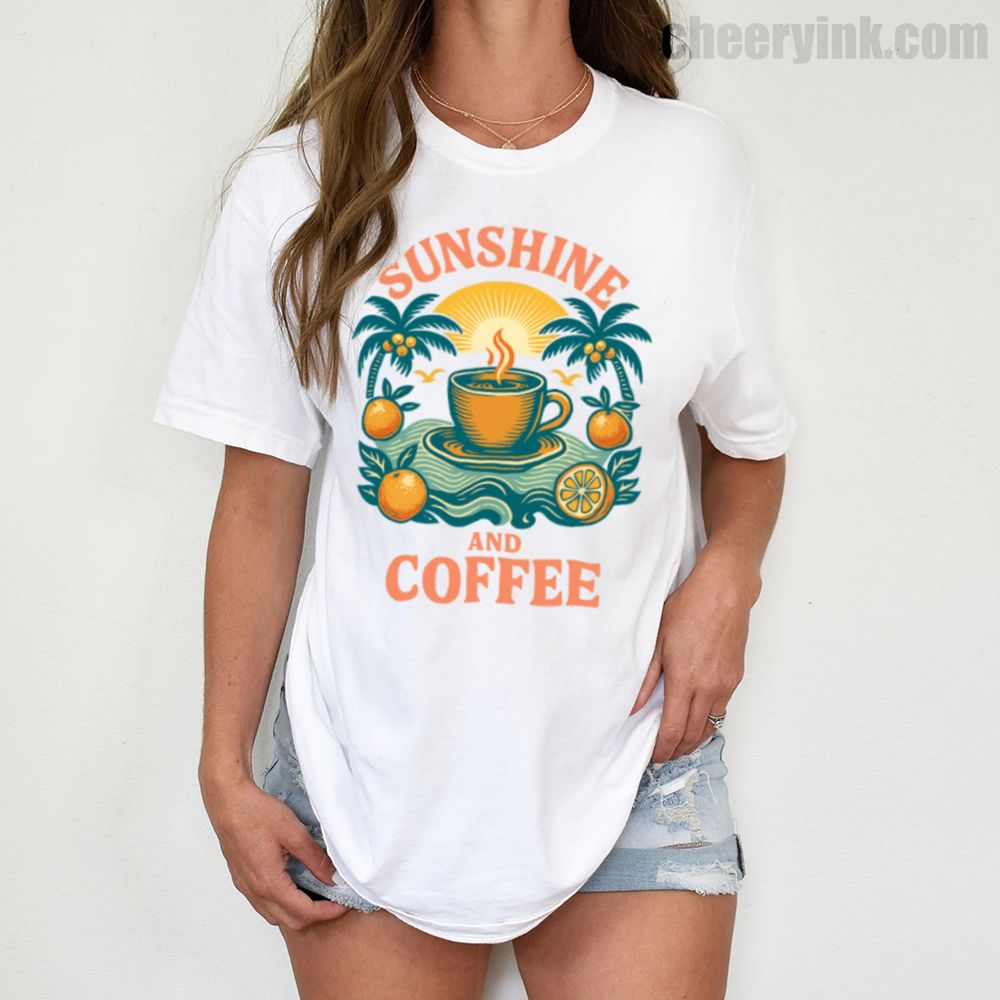 Tshirt Sunshine And Coffee 1 T Shirt