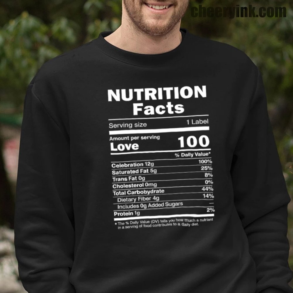 Nutrition Facts Label Sweatshirt