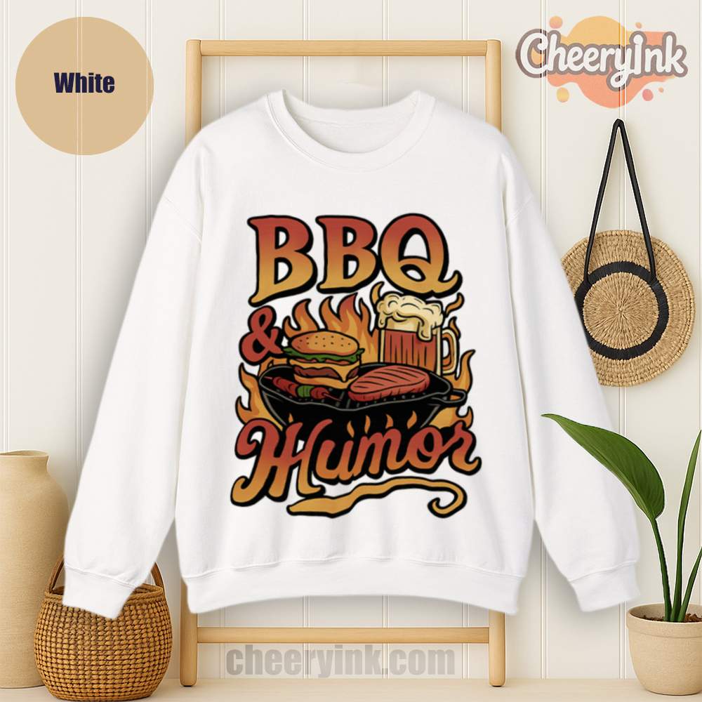 Sweatshirt Bbq Humor White