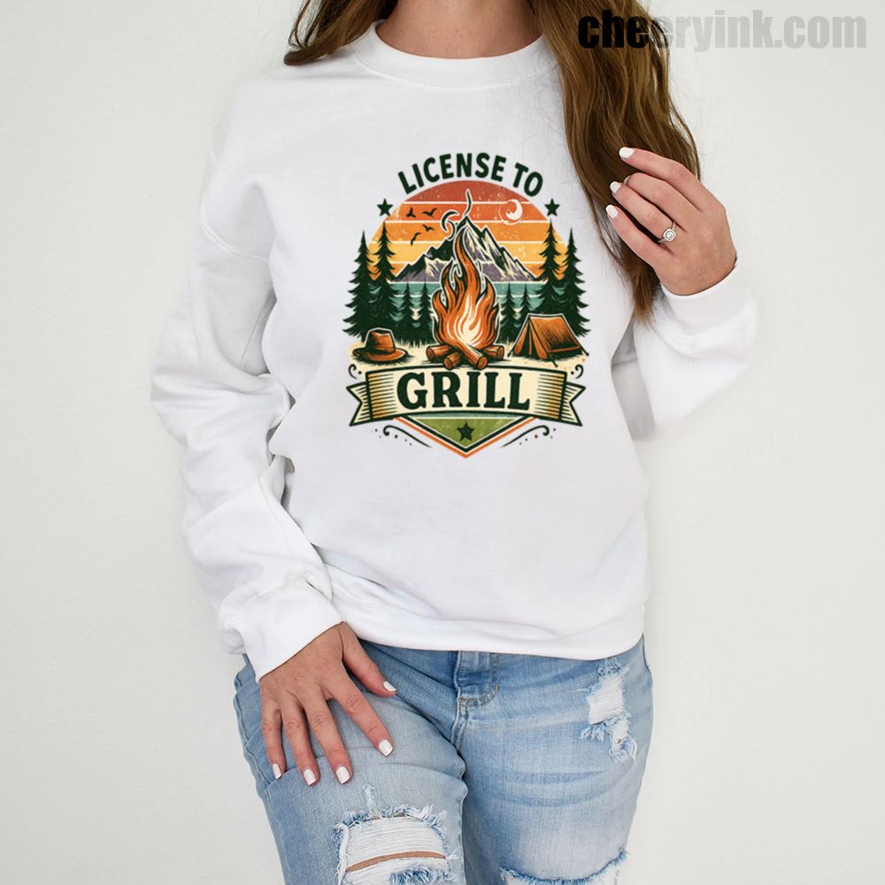 Sweatshirt License To Grill 1 Sweatshirt