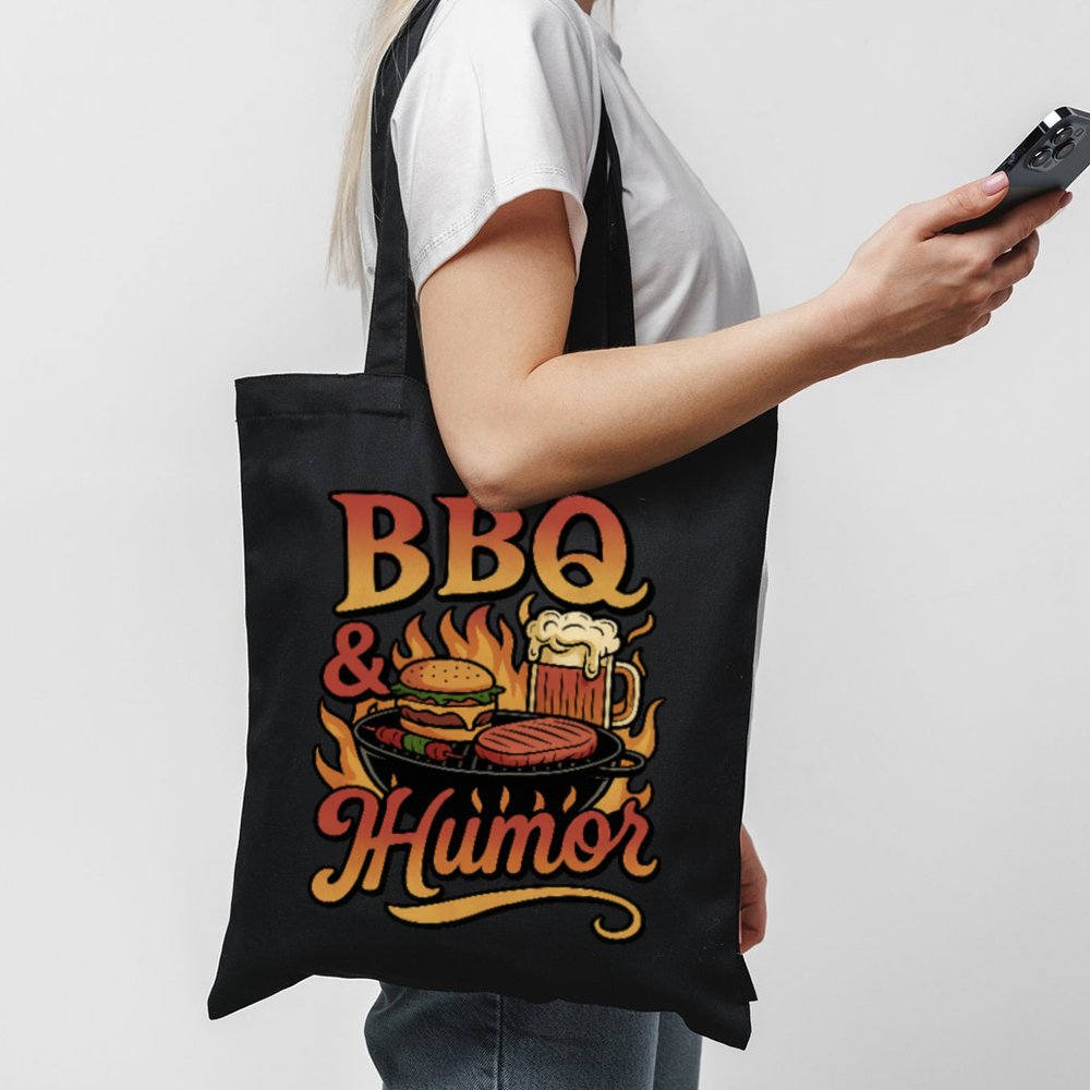 Tote Bbq Humor 1 Black Tote