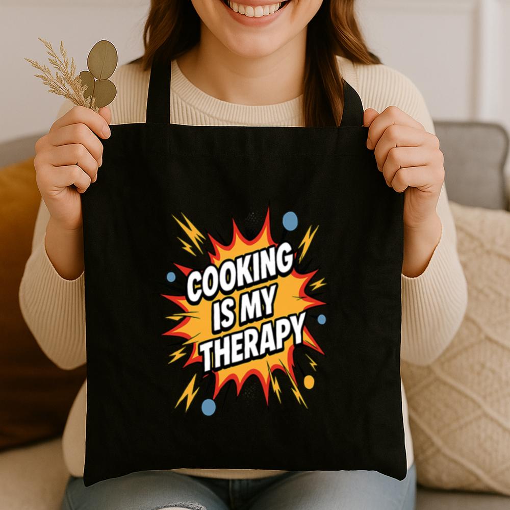 Cooking Is My Therapy Tote Bag