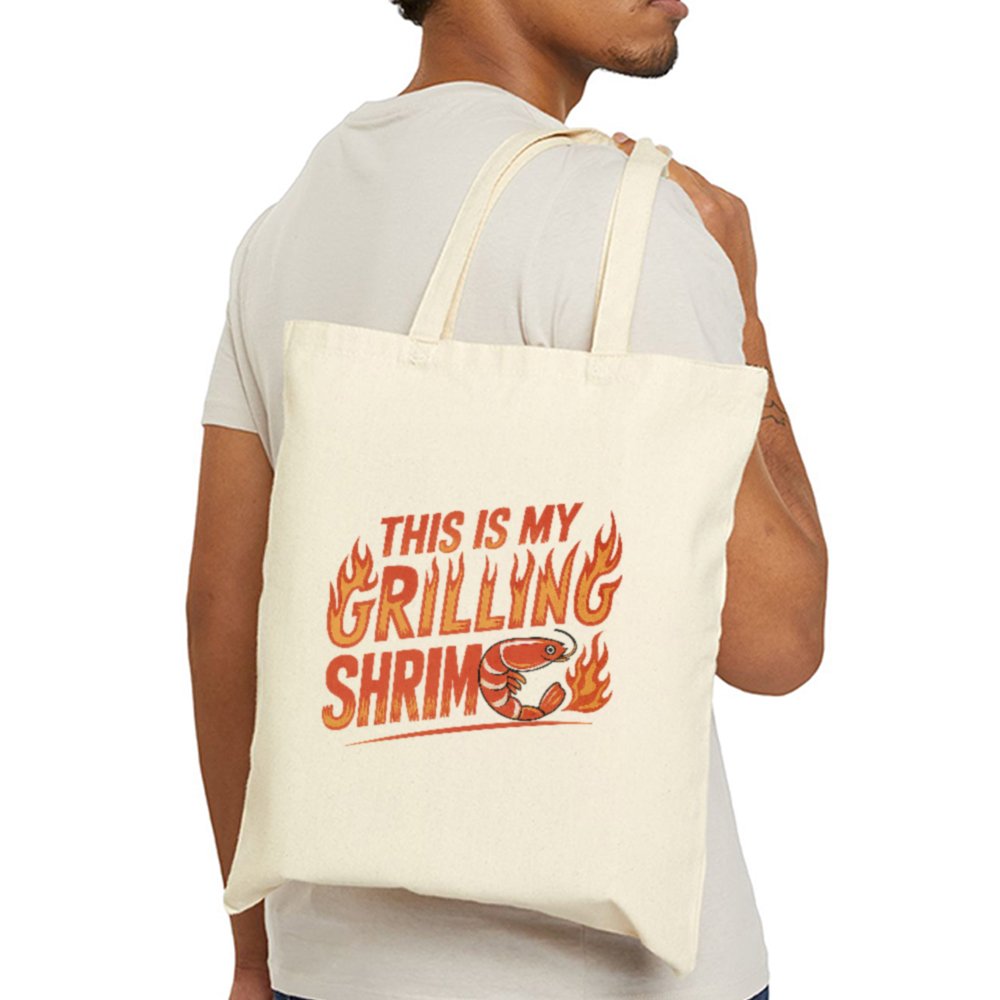 Tote Grilling Shrim 23 Natural Tote