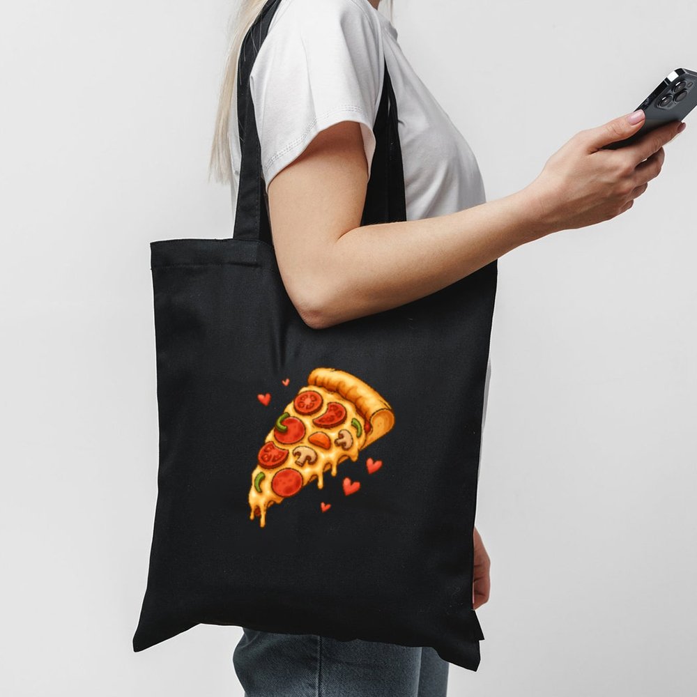 Tote Pizza 1 Black Tote