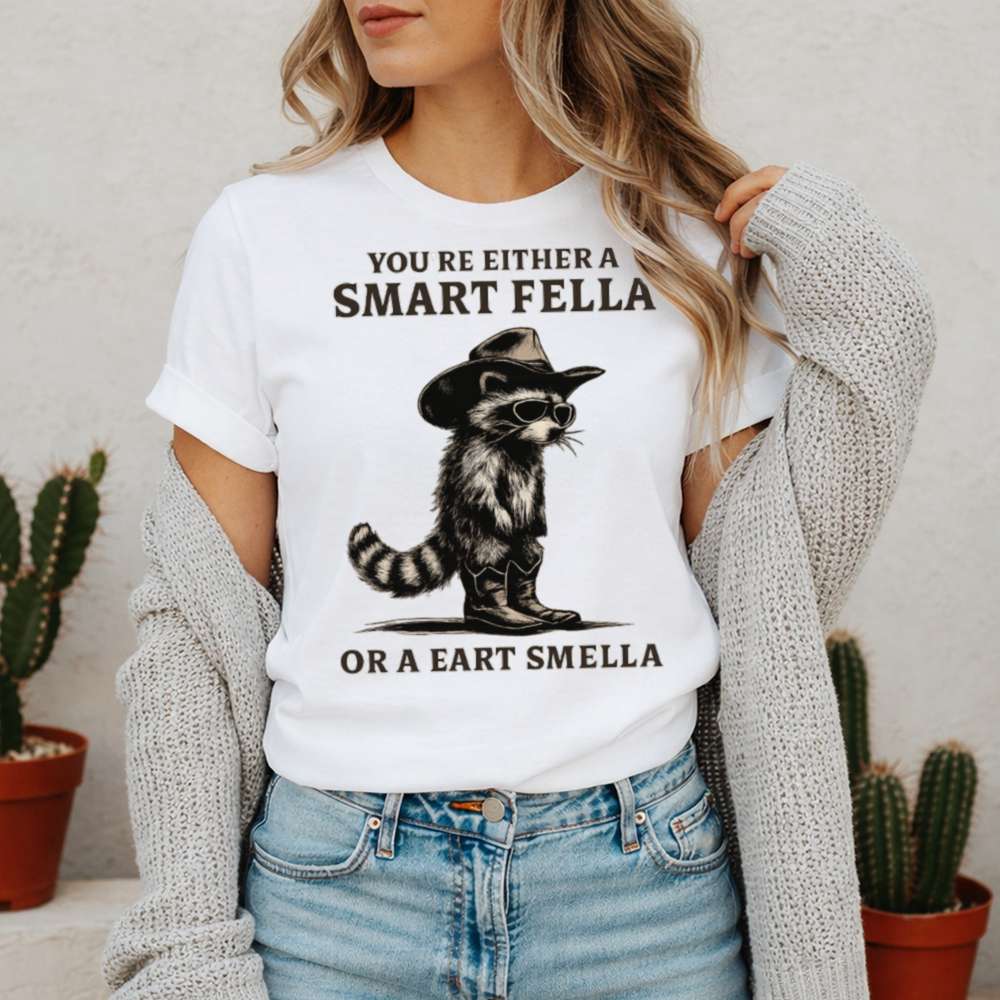 Retro Smart Fella Raccoon 90s 51 T Shirt