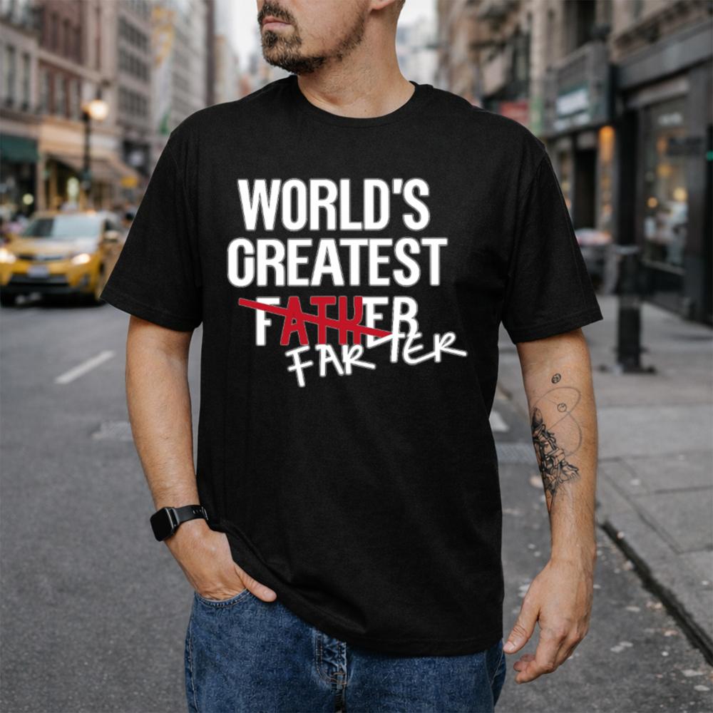 World S Greatest Farter Father White 54 T Shirt