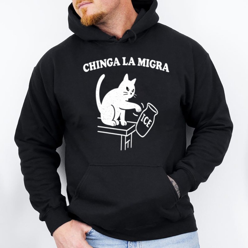 Chinga La Migra Black Cat Shirt 2