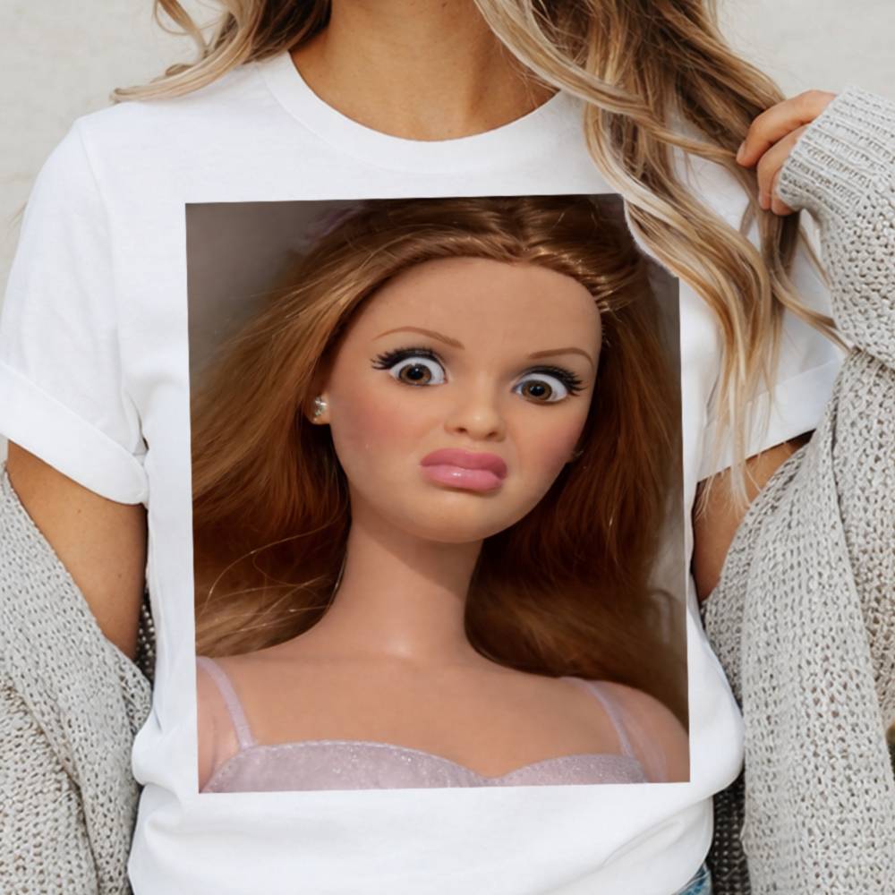 Sarcastic Doll Face Meme T-Shirt