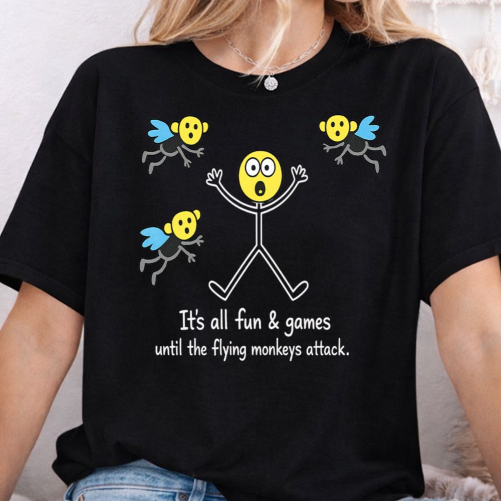 Flying Monkeys Attack Funny T-Shirt
