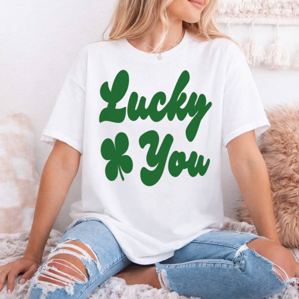 Lucky You With A Four Leaf Clover Shirt 4