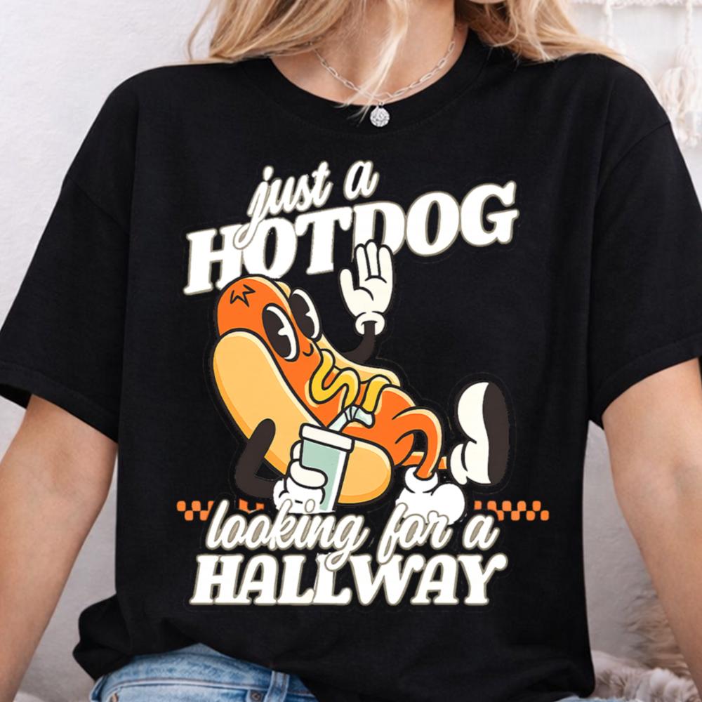 Just a Hotdog Looking for a Hallway Funny T-Shirt