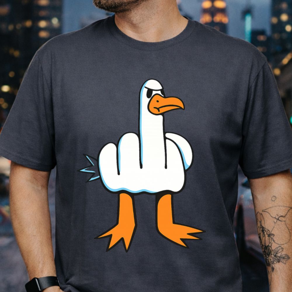 Rude Seagull Funny T-Shirt
