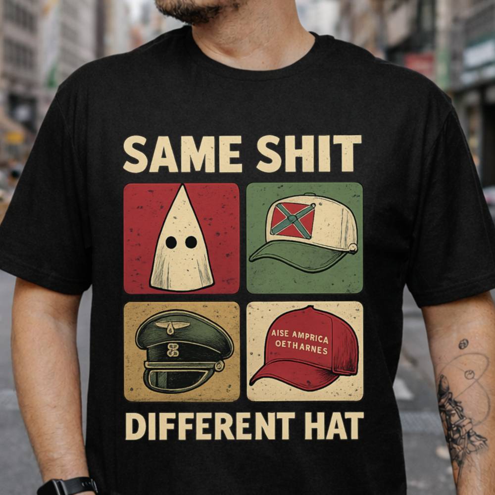 Same Shit Different Hat tees for Men Funny Graphic Tee