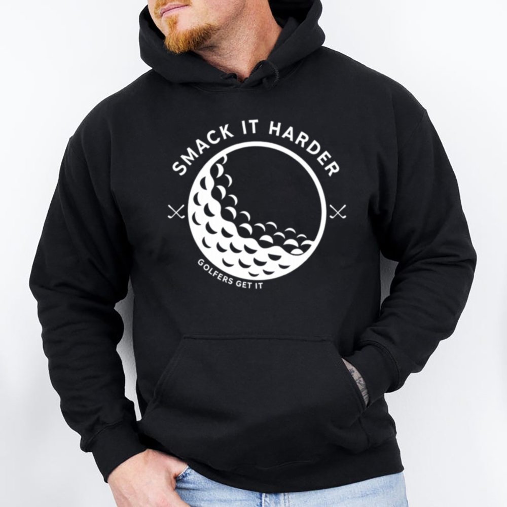 Smack It Harder Funny Golf Tee Shirt 2