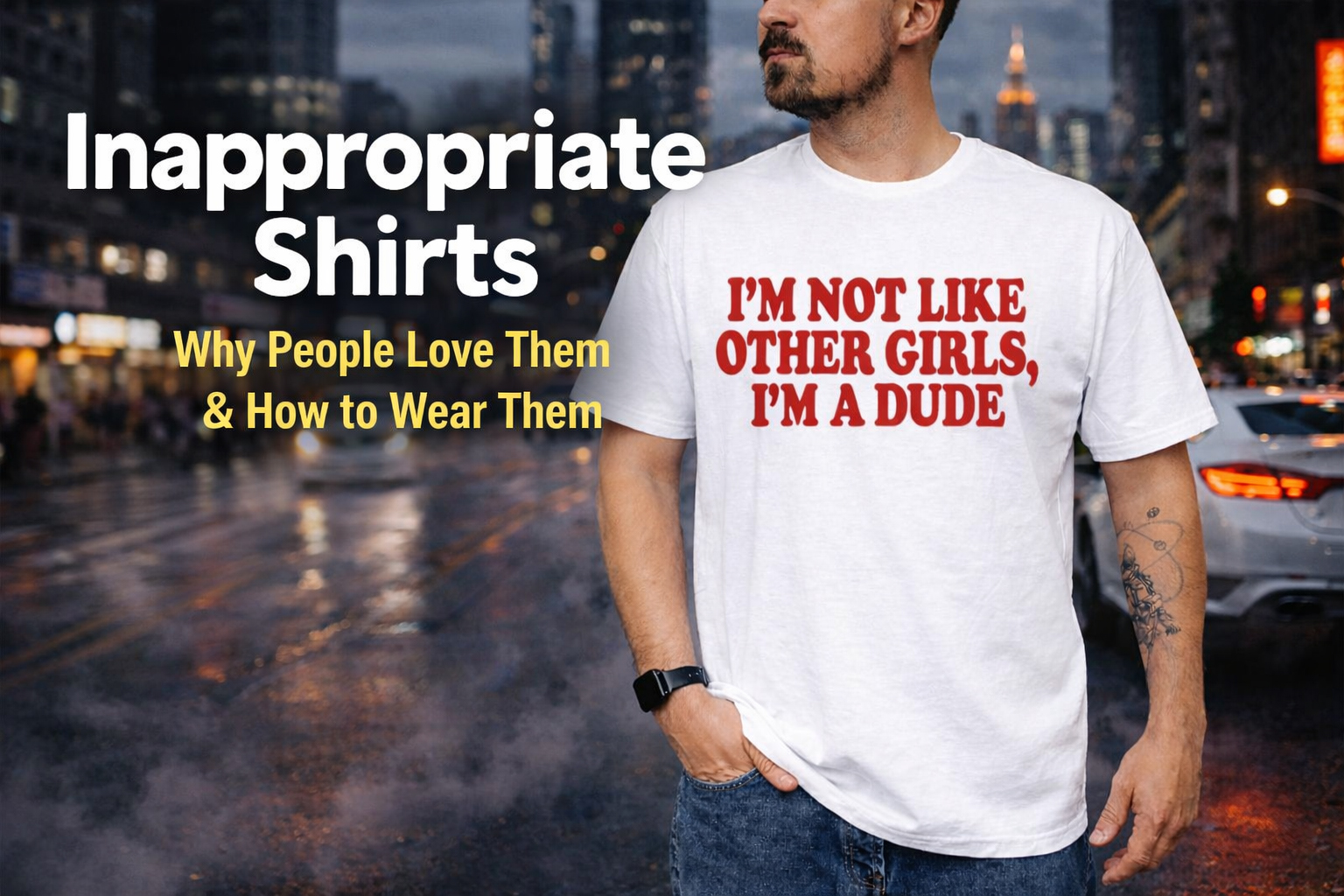 What Are Inappropriate Shirts? Explained, Why People Love Them & How to Wear Them