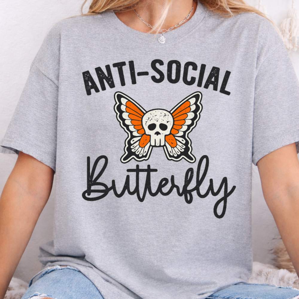 Anti Social Butterfly Inappropriate Shirts For Introverts 5