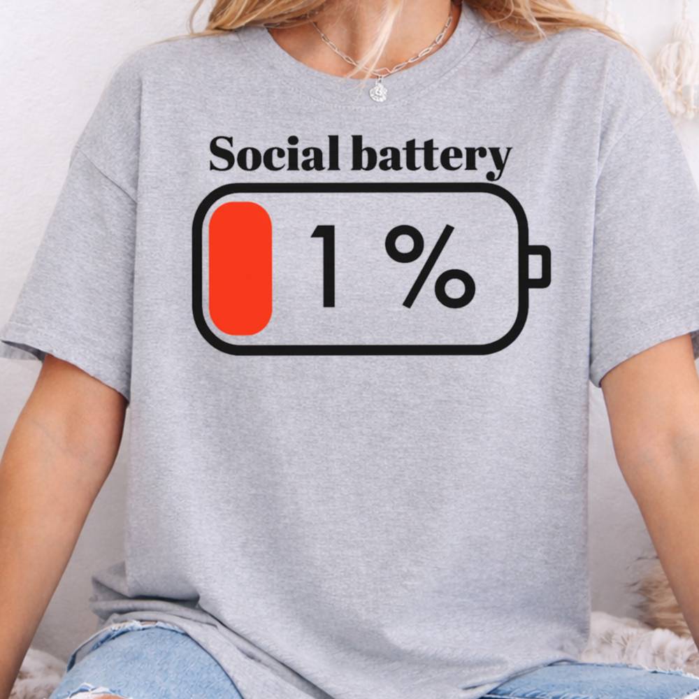Funny Social Battery Inappropriate Shirts For Introverts 8