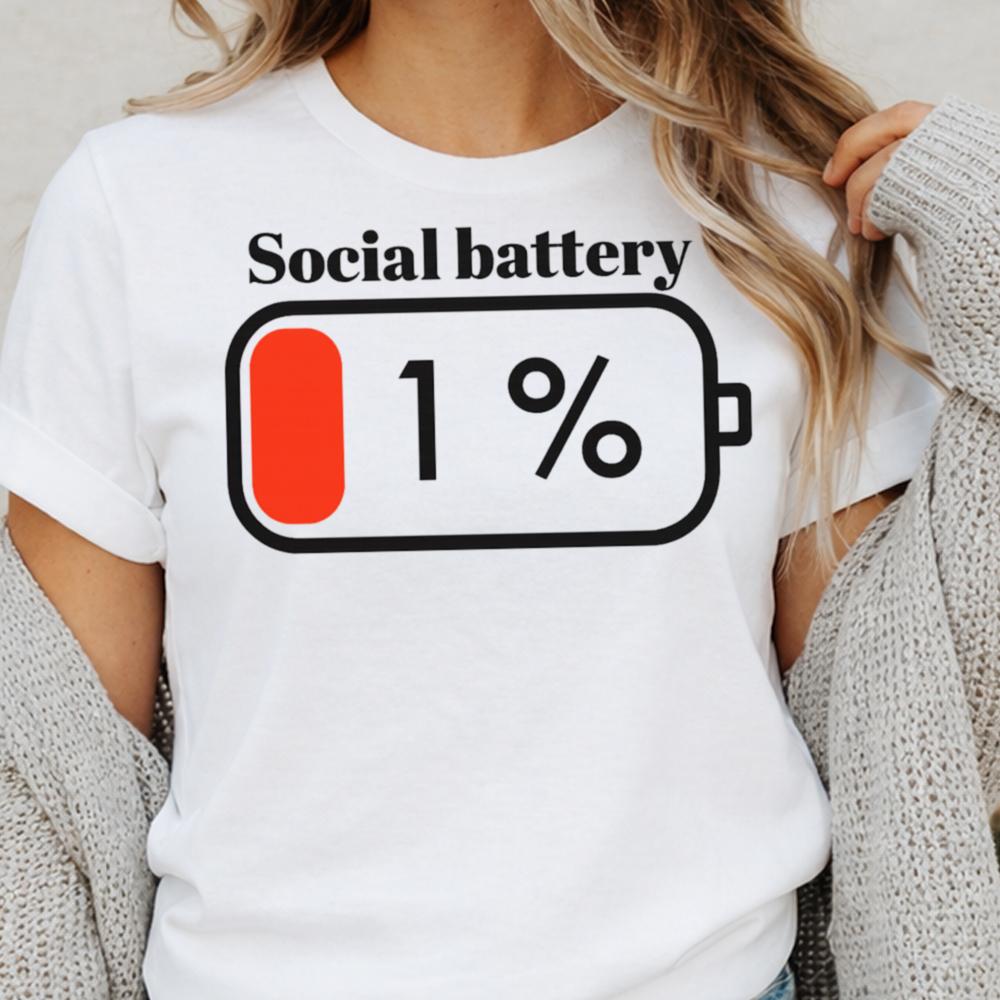 funny introvert social burnout t-shirt