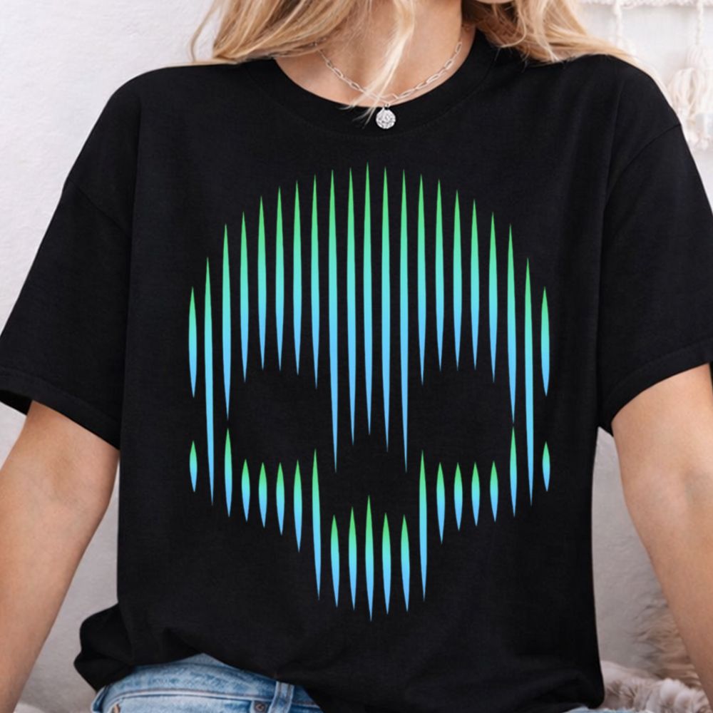 Gradient Skull Inappropriate Shirts For Introverts 4