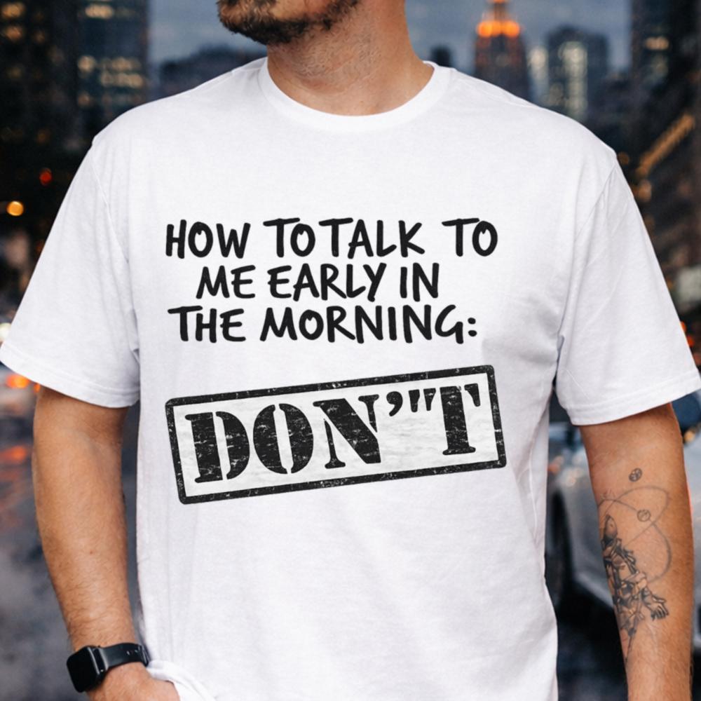 Funny Introvert Morning Social Resistance T-Shirt