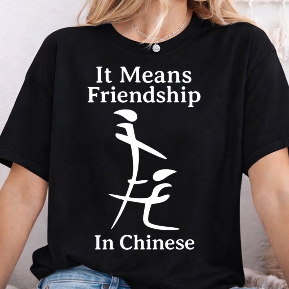 It Means Friendship In Chinese Dark Humor Inappropriate Shirts 8
