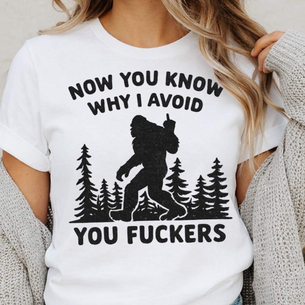 Funny Bigfoot Introvert Avoidance T-Shirt